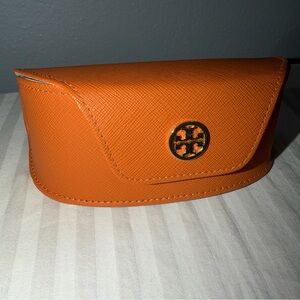 Tory Burch Vibrant Orange Eyewear Case